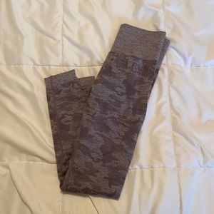 Gymshark Purple Camo seamless leggings Small